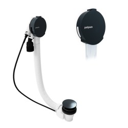 POLYSAN - Vanová souprava s napouštěním, bovden, délka 800, zátka 72, gun metal (71853.60)