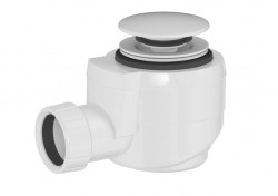 POLYSAN - Vanová výpust DN40, click-clack, bílá mat (71714W)