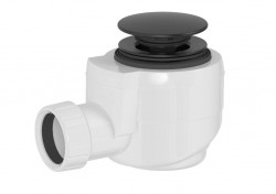 POLYSAN - Vanová výpust DN40, click-clack, černá mat (71714B)