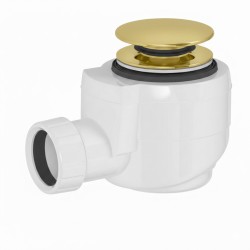 POLYSAN - Vanová výpust DN40, click-clack, zlato (71714G)