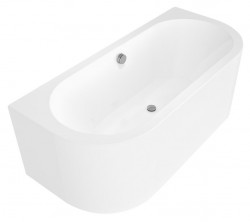 POLYSAN - VIVA D MONOLITH nástěnná stojící vana 170x75x60cm, bílá (89119M)