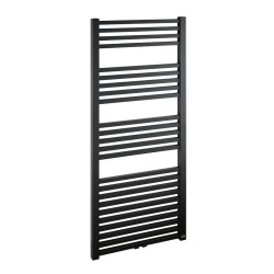 Radiátor kombinovaný Isan Quadrat 150,5x60cm středové připojení černá matná DQUA15050600CSMS (DQUA15050600CSMS)