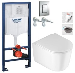 Rapid SL pro závěsné WC 38528SET s chromovou deskou + WC DEANTE Jasmin se sedátkem RIMLESS /VÍROVÉ SPLACH/ (38772001 JA1)