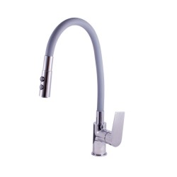 RAV Slezák - COLORADO - Dřezová baterie s flexibilním ramínkem, Chrom/Šedá, 3,8