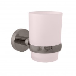 RAV Slezák - COLORADO - Koupelnový doplněk Držák kartáčků skleněný, Metal Grey - kartáčovaná COA0201MGK (COA0201MGK)