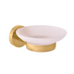 RAV Slezák - COLORADO - Koupelnový doplněk Mýdlenka skleněná, Zlatá - kartáčovaná COA0300ZK (COA0300ZK)