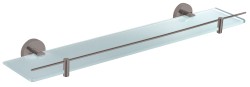 RAV Slezák - COLORADO - Koupelnový doplněk Polička skleněná 600 mm, Metal Grey - kartáčovaná COA0900/60MGK (COA0900/60MGK)