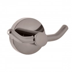 RAV Slezák - COLORADO - Koupelnový doplněk Věšáček dvojitý, Metal Grey - lesklá COA0102MGL (COA0102MGL)