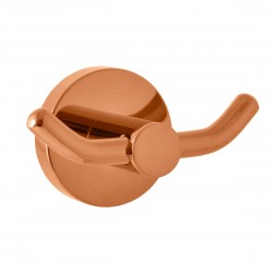 RAV Slezák - COLORADO - Koupelnový doplněk Věšáček dvojitý, Zlatá Růžová - kartáčovaná COA0102ZRK (COA0102ZRK)