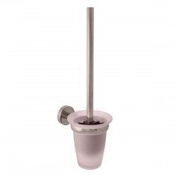 RAV Slezák - COLORADO - Koupelnový doplněk WC štětka, skleněná miska, Metal Grey - lesklá COA0500MGL (COA0500MGL)