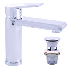 RAV Slezák - COLORADO - Umyvadlová vysoká baterie s výpustí, Chrom, 1/2