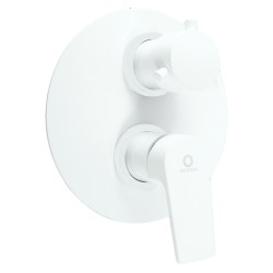 RAV Slezák - COLORADO - Vanová/Sprchová baterie podomítková 2-cestná s tělesem, Bílá matná CO186KBMAT (CO186KBMAT)