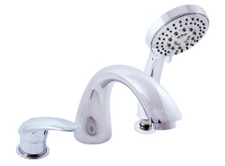 RAV Slezák - DUNAJ - Vanová baterie 3-otvorová, vodopád, Chrom, 1/2