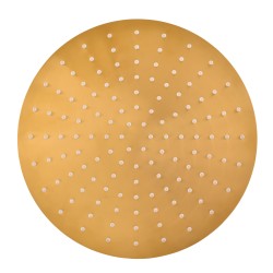 RAV Slezák - Hlavová sprcha kulatá kovová ø 30 cm s 4-otvorovými tryskami, Zlatá - kartáčovaná KS0001/4ZK (KS0001/4ZK)