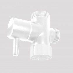 RAV Slezák - Keramický přepínač ke sprchovým tyčím - Bílá - matná MD0629BMAT (MD0629BMAT)