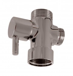 RAV Slezák - Keramický přepínač ke sprchovým tyčím , Metal Grey - lesklá MD0629MGL (MD0629MGL)