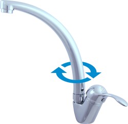 RAV Slezák - LABE - Dřezová baterie, Chrom, 3,8