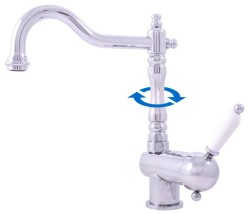 RAV Slezák - LABE - Umyvadlová/dřezová baterie bez výpusti, Chrom, 3,8