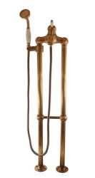 RAV Slezák - LABE -  Vanová baterie do podlahy, Stará mosaz (Bronz) L550.5/2SM (L550.5/2SM)
