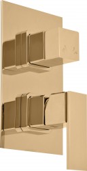 RAV Slezák - LOIRA - Vanová/Sprchová baterie podomítková 2-cestná s tělesem, Zlatá - lesklá LR586KZ (LR586KZ)