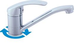 RAV Slezák - MISSISSIPPI - Umyvadlová baterie bez výpusti, Chrom, 3,8