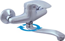 RAV Slezák - MISSISSIPPI - Umyvadlová/dřezová baterie, Chrom, 150 mm (MS001.5/26)