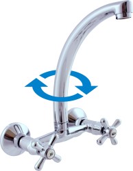 RAV Slezák - MORAVA - Dřezová baterie, Chrom, 150 mm (MK102.5/3)