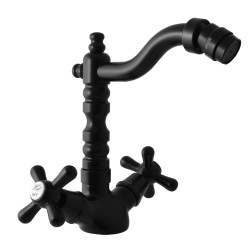 RAV Slezák - MORAVA RETRO - Bidetová baterie  bez výpusti, Černá matná MK120.0/9CMAT (MK120.0/9CMAT)