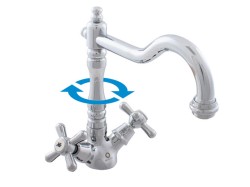 RAV Slezák - MORAVA RETRO - Dřezová baterie, Chrom, 1/2