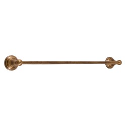 RAV Slezák - MORAVA RETRO - Koupelnový doplněk Držák ručníku 650, 5 mm, Stará mosaz (Bronz) MKA0701/65SM (MKA0701/65SM)