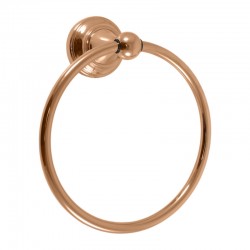 RAV Slezák - MORAVA RETRO - Koupelnový doplněk Kruh na ručníky, Zlatá - lesklá MKA0104Z (MKA0104Z)