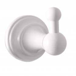 RAV Slezák - MORAVA RETRO - Koupelnový doplněk Věšáček, Bílá - lesklá MKA0100B (MKA0100B)