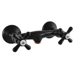 RAV Slezák - MORAVA RETRO - Sprchová baterie, Černá - matná, 100 mm (MK180.0CMAT)