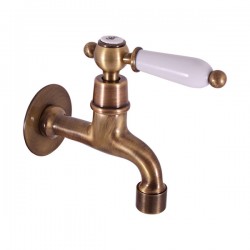 RAV Slezák - MORAVA RETRO - Umyvadlová baterie na jednu vodu, Stará mosaz (Bronz) MK593SM (MK593SM)