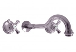 RAV Slezák - MORAVA RETRO - Umyvadlová baterie podomítková s tělesem, Chrom (MK331)