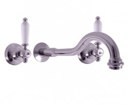 RAV Slezák - MORAVA RETRO - Umyvadlová baterie podomítková s tělesem, Chrom (MK531)