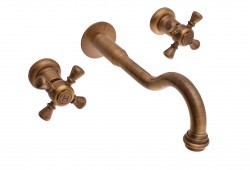 RAV Slezák - MORAVA RETRO - Umyvadlová baterie podomítková s tělesem, Stará mosaz (Bronz) MK331SM (MK331SM)