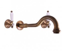 RAV Slezák - MORAVA RETRO - Umyvadlová baterie podomítková s tělesem, Stará mosaz (Bronz) MK531SM (MK531SM)