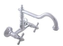 RAV Slezák - MORAVA RETRO - Umyvadlová/dřezová baterie, Chrom, 150 mm (MK102.5/28)