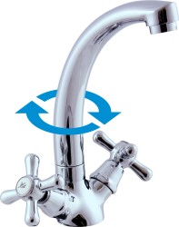 RAV Slezák - MORAVA - Umyvadlová baterie bez výpusti, Chrom, 1/2