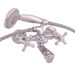 RAV Slezák - MORAVA - Vanový set s baterií, Chrom, 100 mm (MK154.0/1)