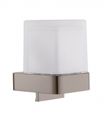 RAV Slezák - NIL - Koupelnový doplněk Dávkovač tekutého mýdla skleněný, Metal Grey lesklá NLA0304MGL (NLA0304MGL)