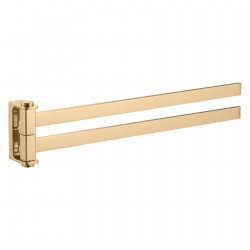 RAV Slezák - NIL - Koupelnový doplněk Držák ručníků otočný, Zlatá - lesklá NLA0602Z (NLA0602Z)