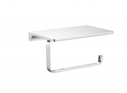 RAV Slezák - NIL - Koupelnový doplněk Držák toaletního papíru s odkládací poličkou, Chrom NLA0403 (NLA0403)