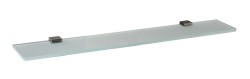RAV Slezák - NIL - Koupelnový doplněk Polička skleněná 600 mm, Metal Grey NLA0900/60MG (NLA0900/60MG)