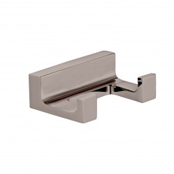 RAV Slezák - NIL - Koupelnový doplněk Věšáček dvojitý Koupelnový doplněk, Metal Grey lesklá NLA0102MGL (NLA0102MGL)