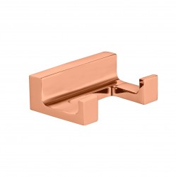 RAV Slezák - NIL - Koupelnový doplněk Věšáček dvojitý Koupelnový doplněk, Zlatá Růžová - kartáčovaná NLA0102ZRK (NLA0102ZRK)