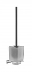 RAV Slezák - NIL - Koupelnový doplněk WC štětka, skleněná miska, Chrom NLA0500 (NLA0500)