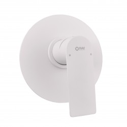 RAV Slezák - NIL - Sprchová baterie podomítková 1-cestná s tělesem, Bílá matná NL183LBMAT (NL183LBMAT)