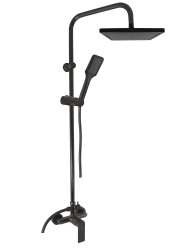 RAV Slezák - NIL - Sprchový systém s vodovodní baterií, Černá matná NL182.5/7-51CMAT (NL182.5/7-51CMAT)